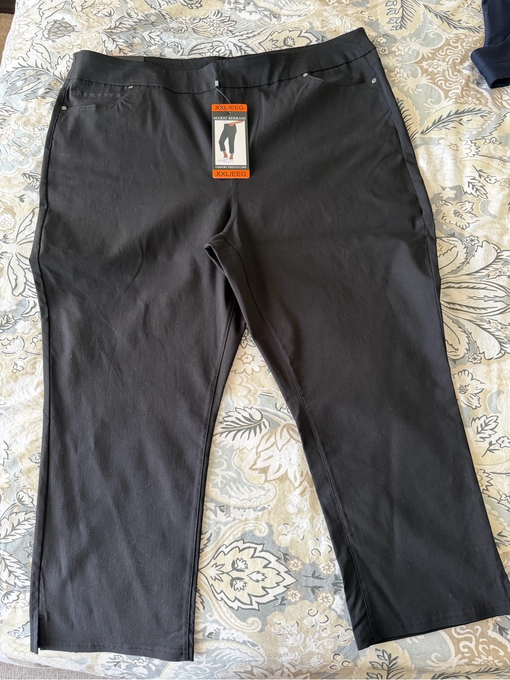 Mario Serrani Black Women's Stretch Chinos